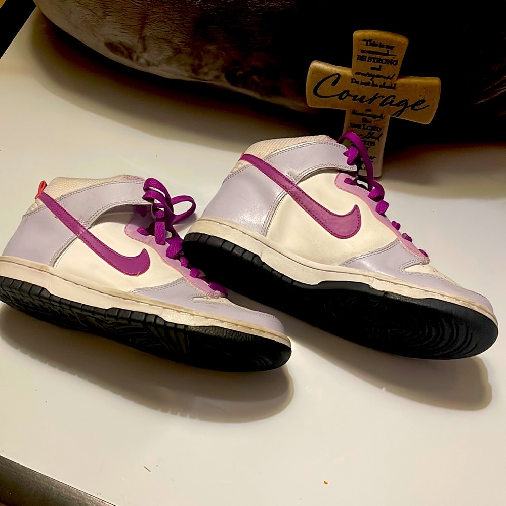 Nike Purple,Pink, and White. Boys 5.5